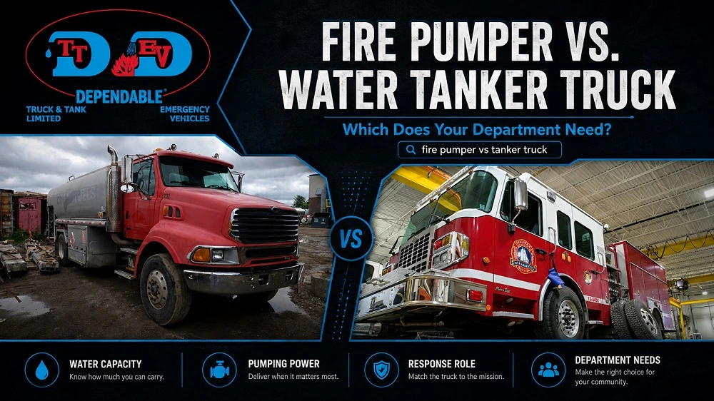 Fire Pumper vs Tanker Truck: Municipal Fleet Buying Guide